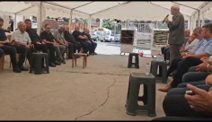 كلمة الشيخ رائد صلاح في بيت عزاء آل مرجية في يافة الناصرة 